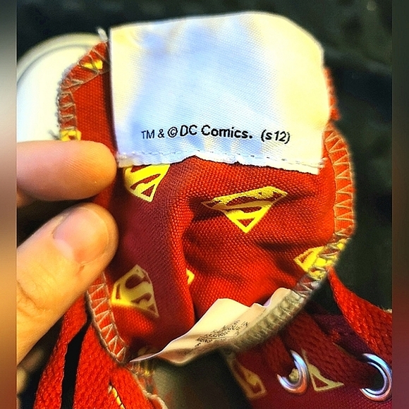 DC Comics Superman Converse Unisex Hi Top Sneaker M5/W7 - Picture 7 of 7